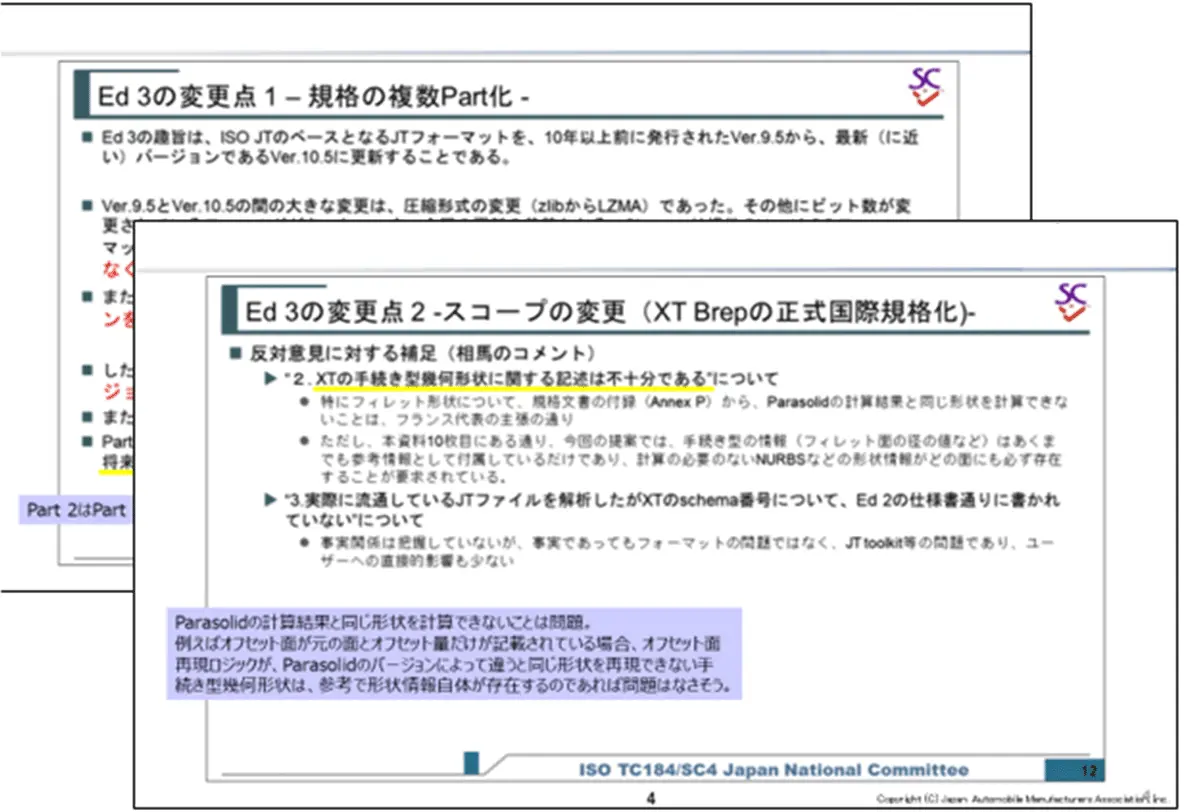 IS規格投票への意見提示